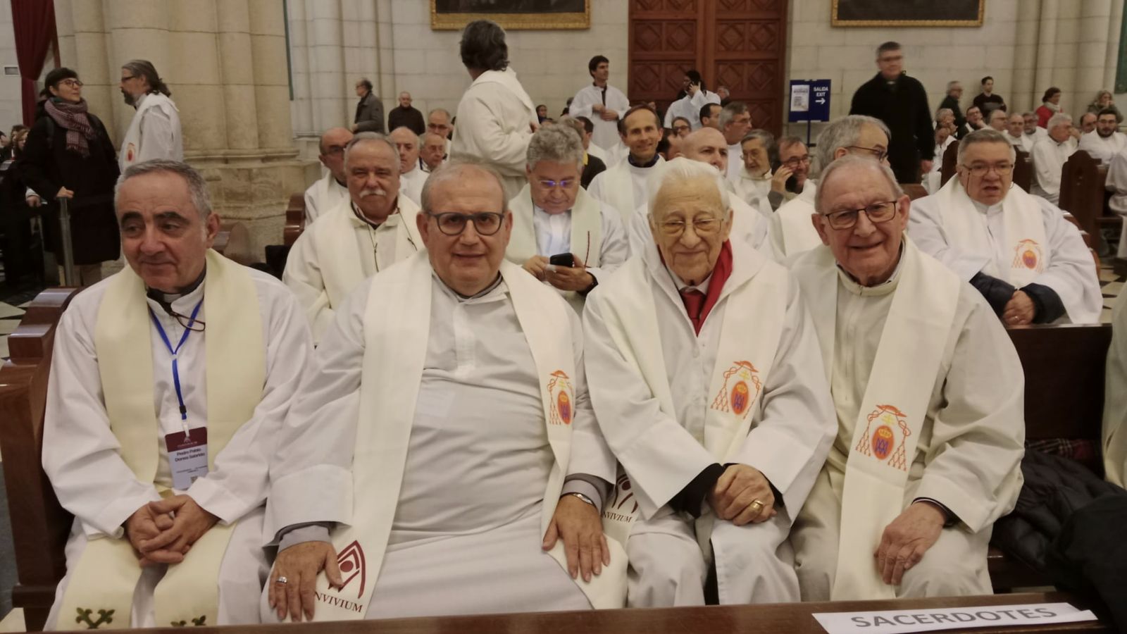 Padre Ángel en la misa de La Almudena