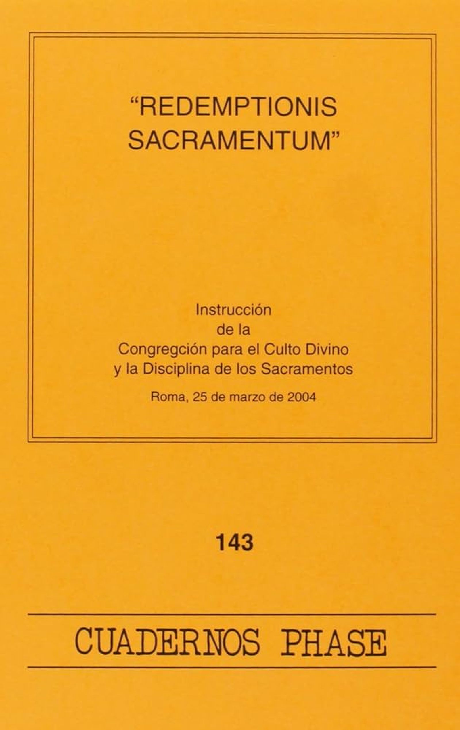 Redemptionis sacramentum