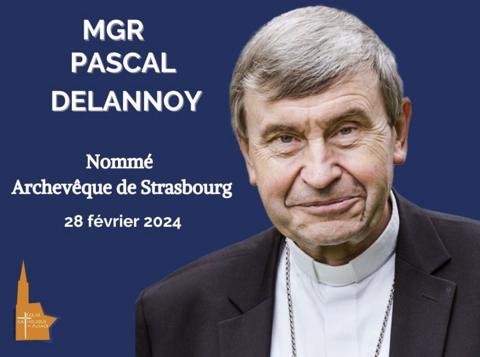 Pascal Delannoy, arzobispo electo de Estrasburgo