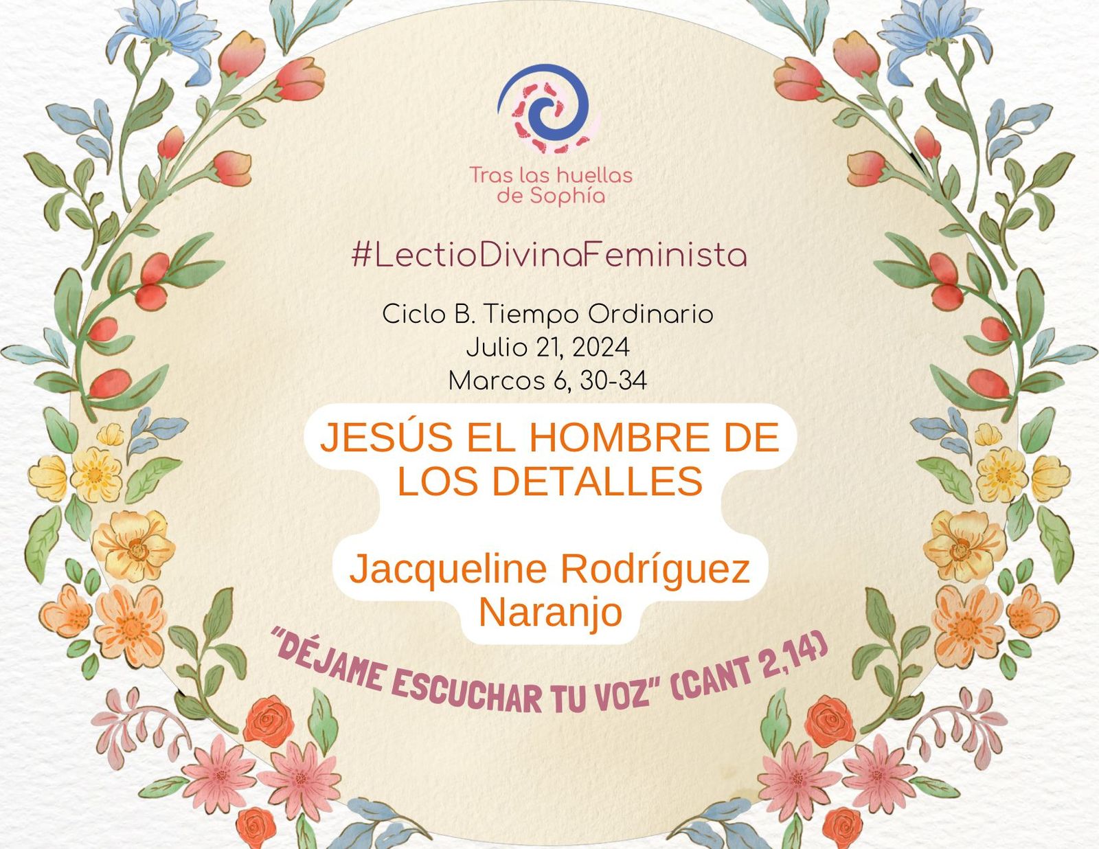 JESÚS EL HOMBRE DE LOS DETALLES