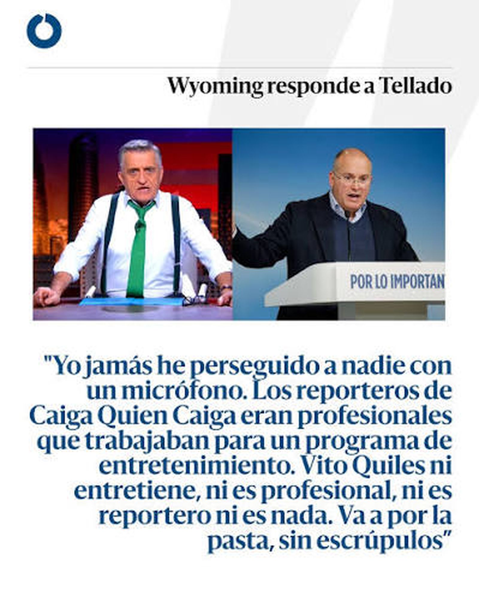 Wyoming responde a Tellado