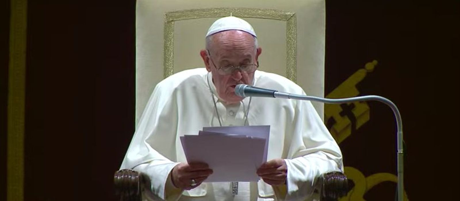 Francisco, durante su discurso