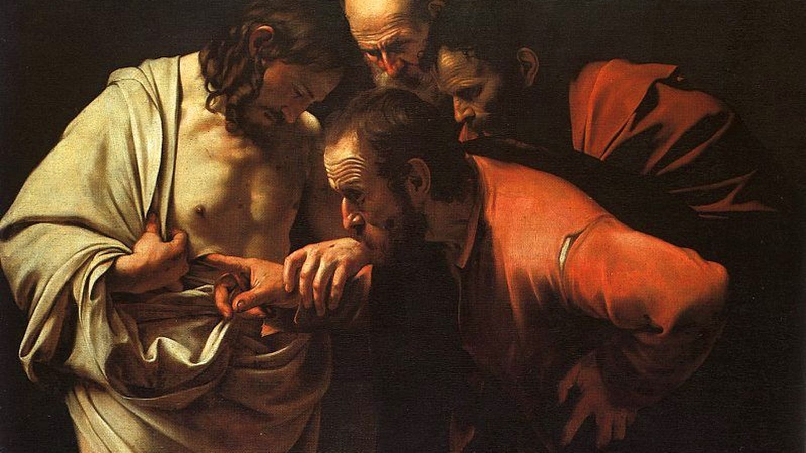La incredulidad de santo Tomás. Caravaggio