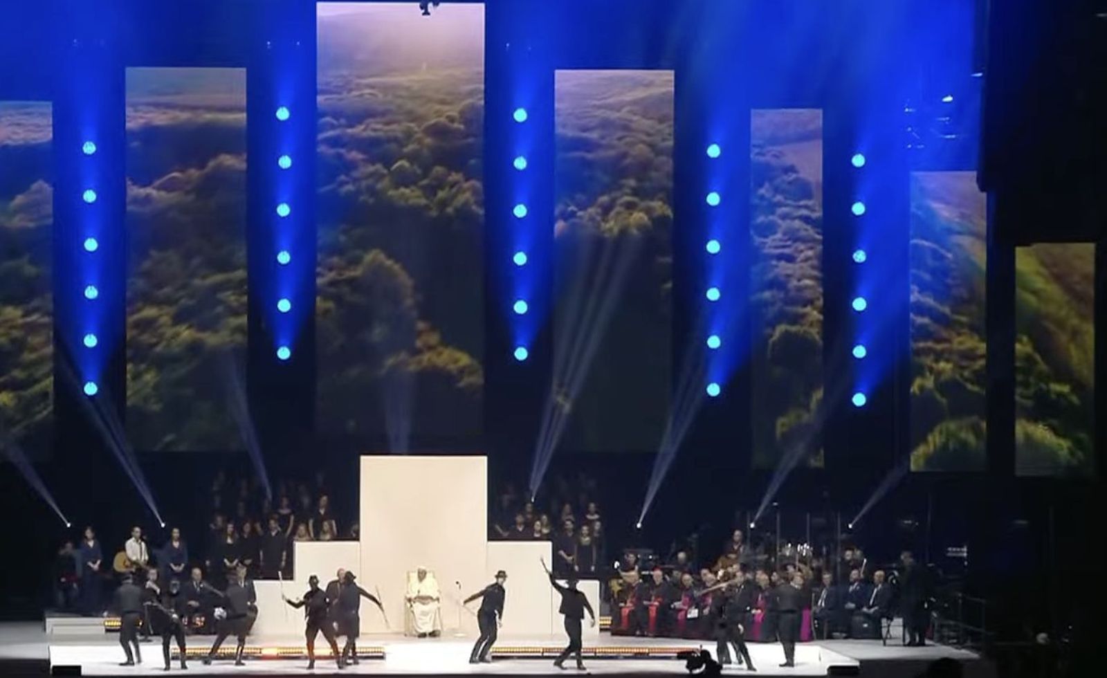 Escenario del encuentro del Papa con los jóvenes