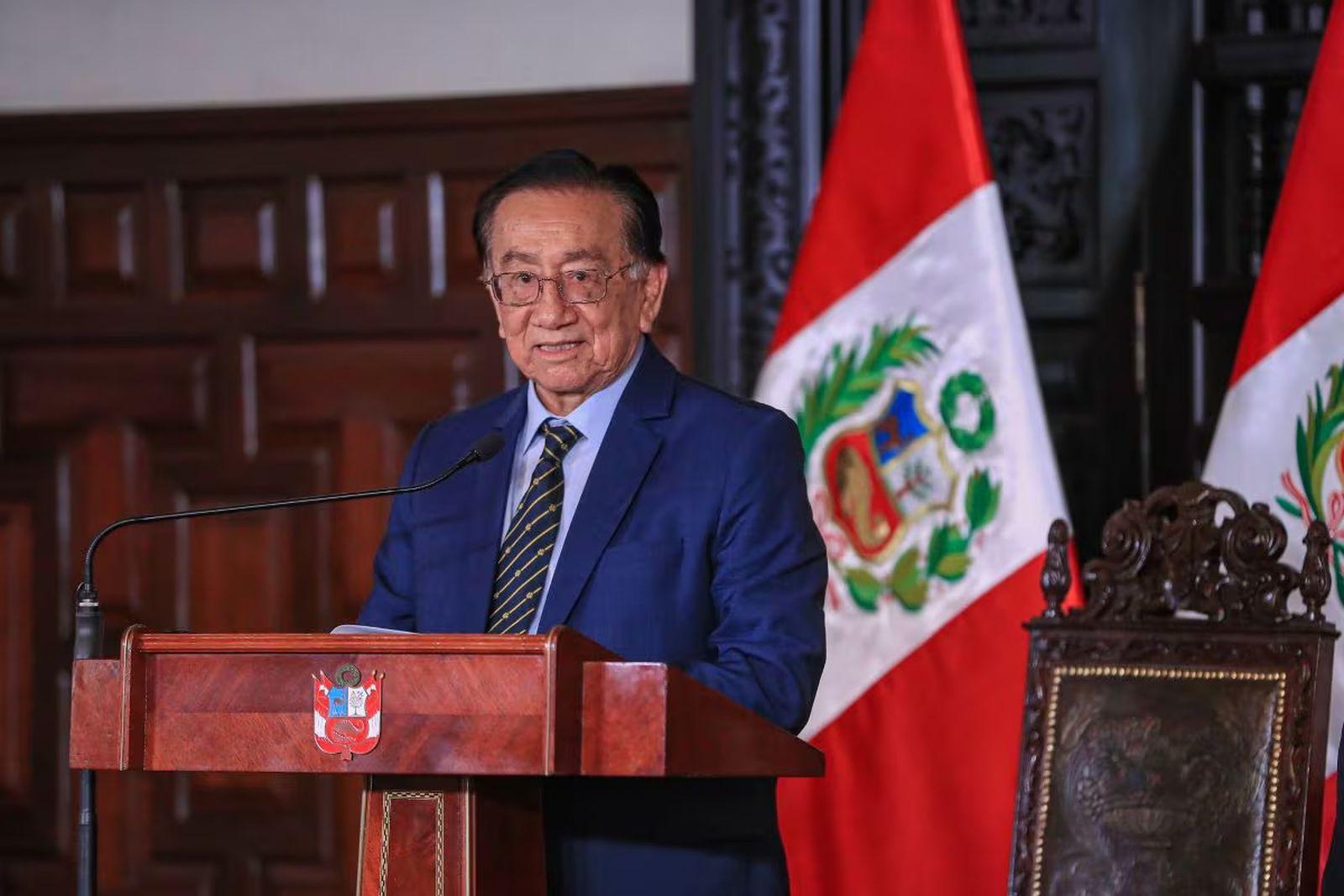 José María Balcázar, presidente interino de Perú