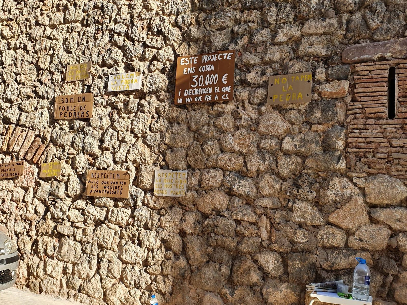 Protestas en la parroquia