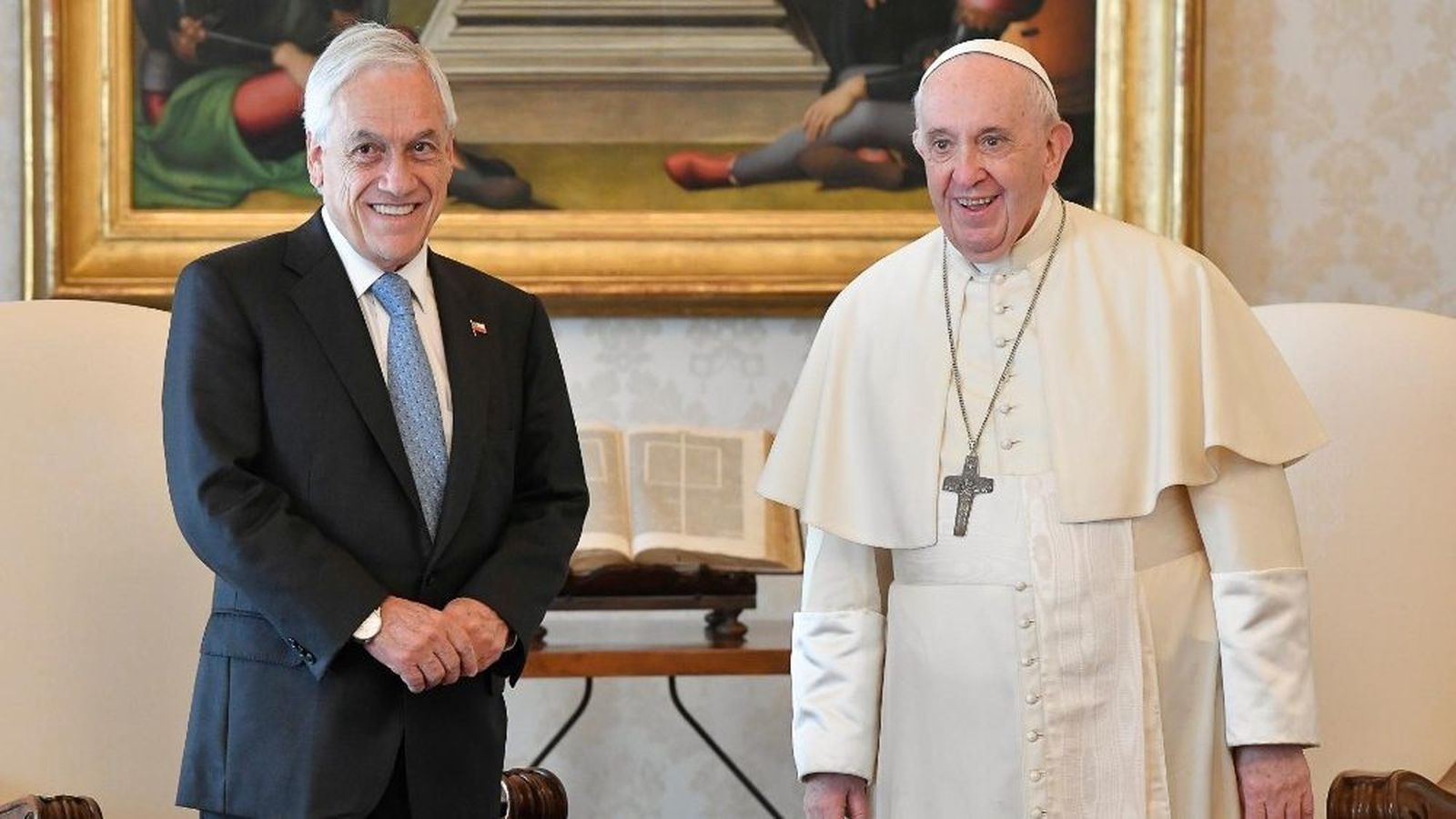 El Papa y Sebastián Piñera, en el Vaticano