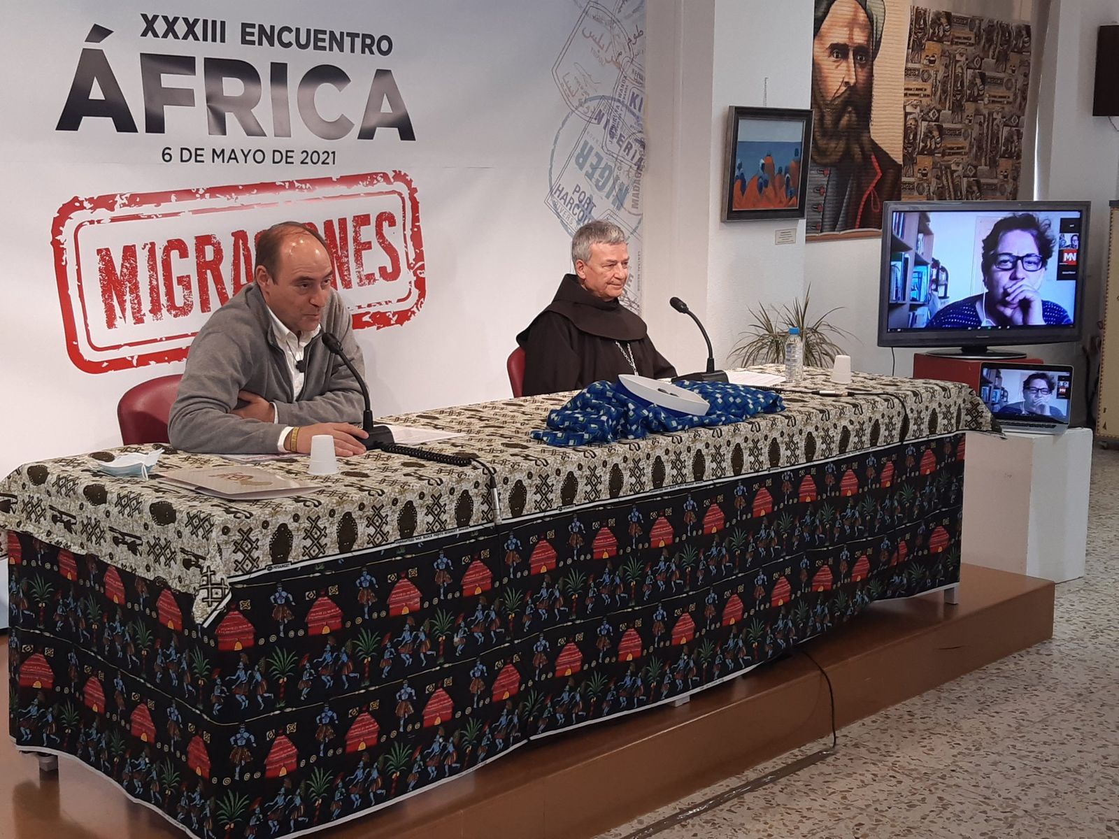 Santiago Agrelo, durante el Encuentro África