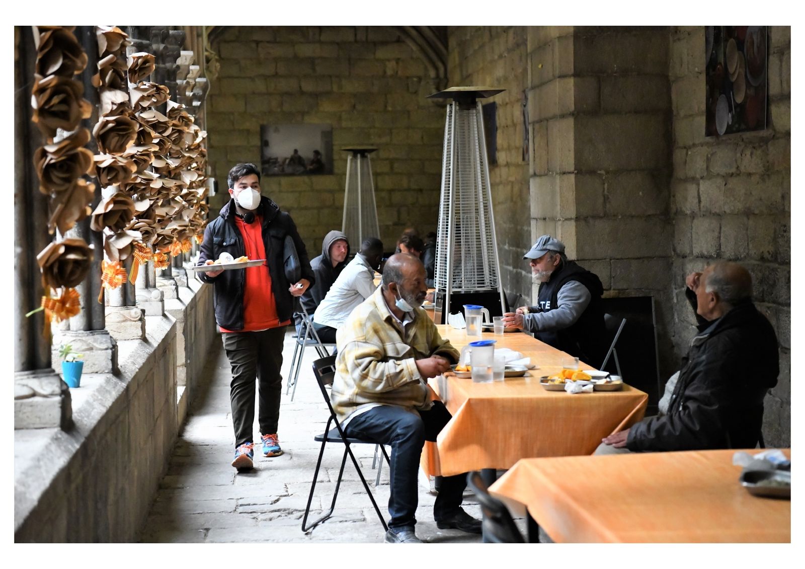 La mesa de fraternidad del Hospital de Campaña de Santa Anna.