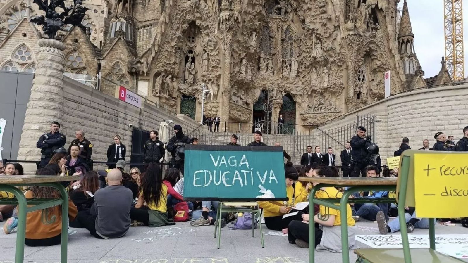 Huelga en la Sagrada Familia