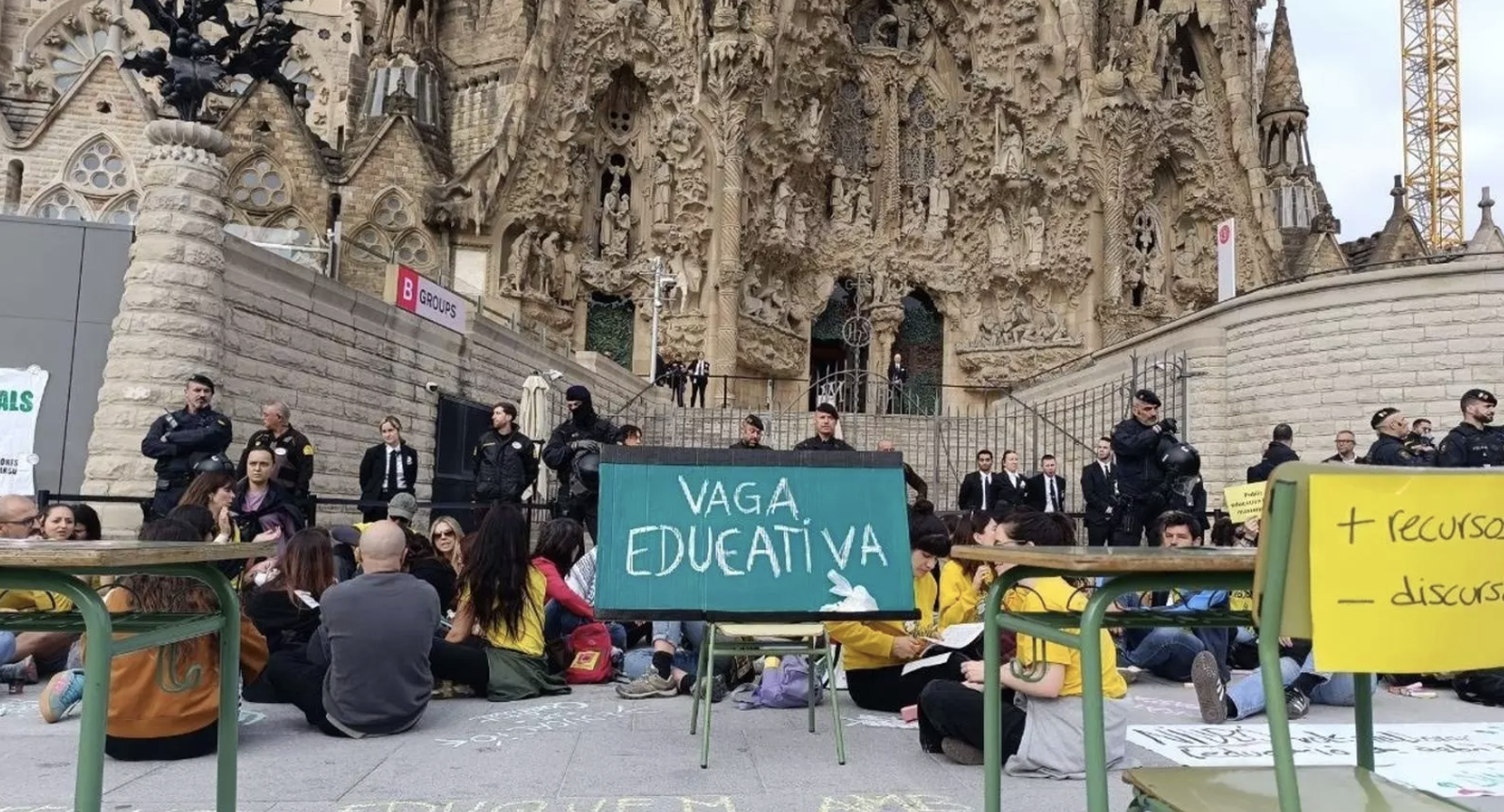 Huelga en la Sagrada Familia