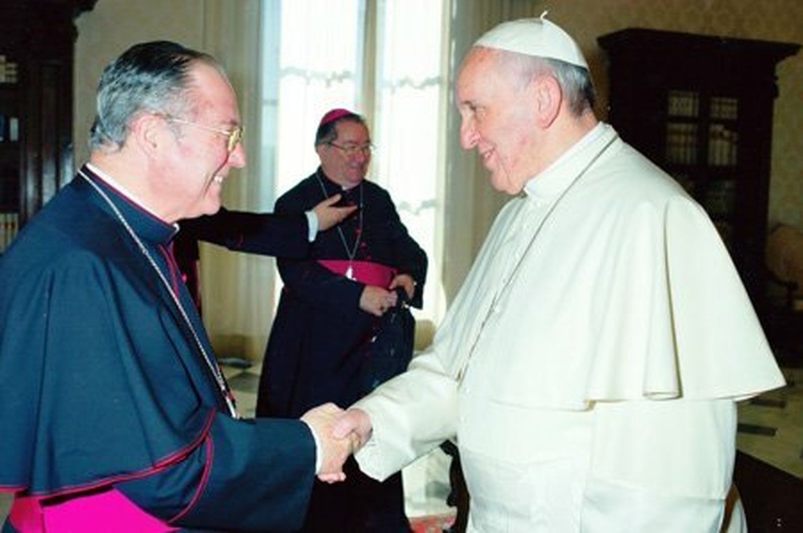 Escudero, con el Papa