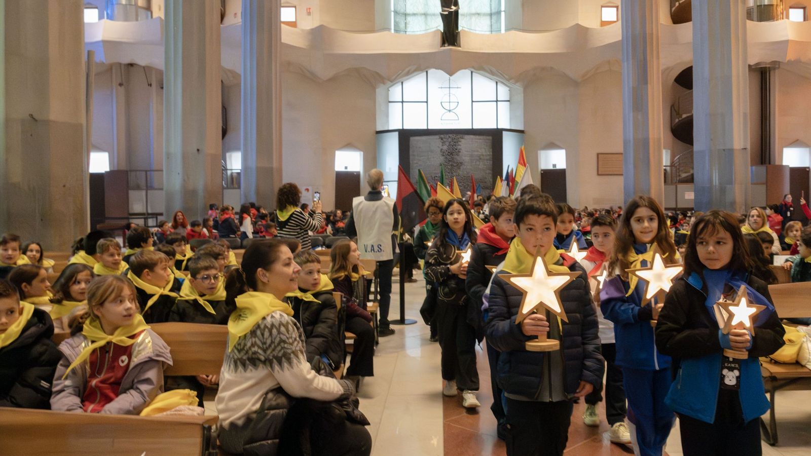 'Sembradores de Estrellas' en la sagrada Familia de Barcelona