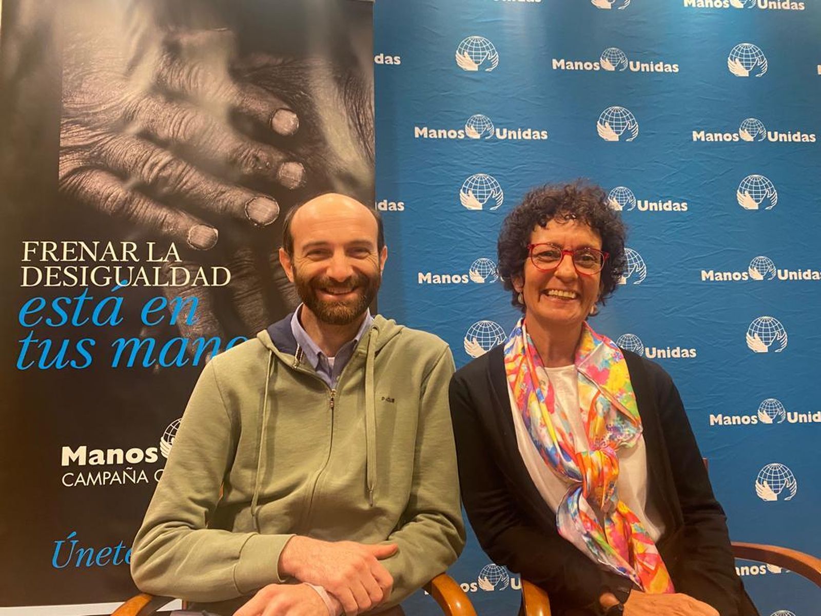 Darío Bossi, con Virginia Alfaro