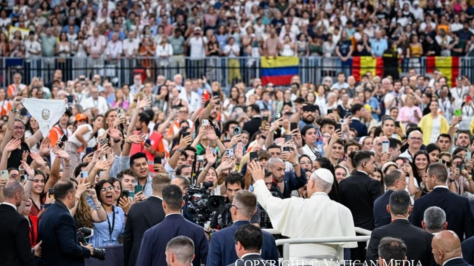 El Papa en el Bernabéu