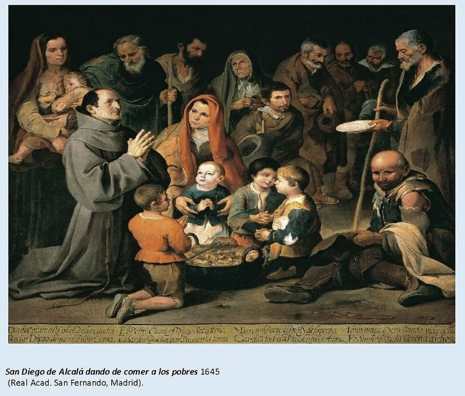 San Diego de Alcalá dando de comer a los pobres, de Murillo