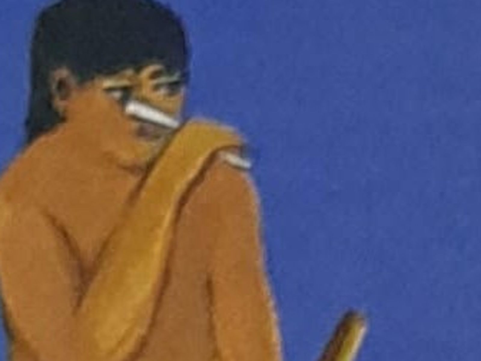 Detalle de un dibujo en el libro Samay, la herencia del Espíritu de José Miguel Goldáraz