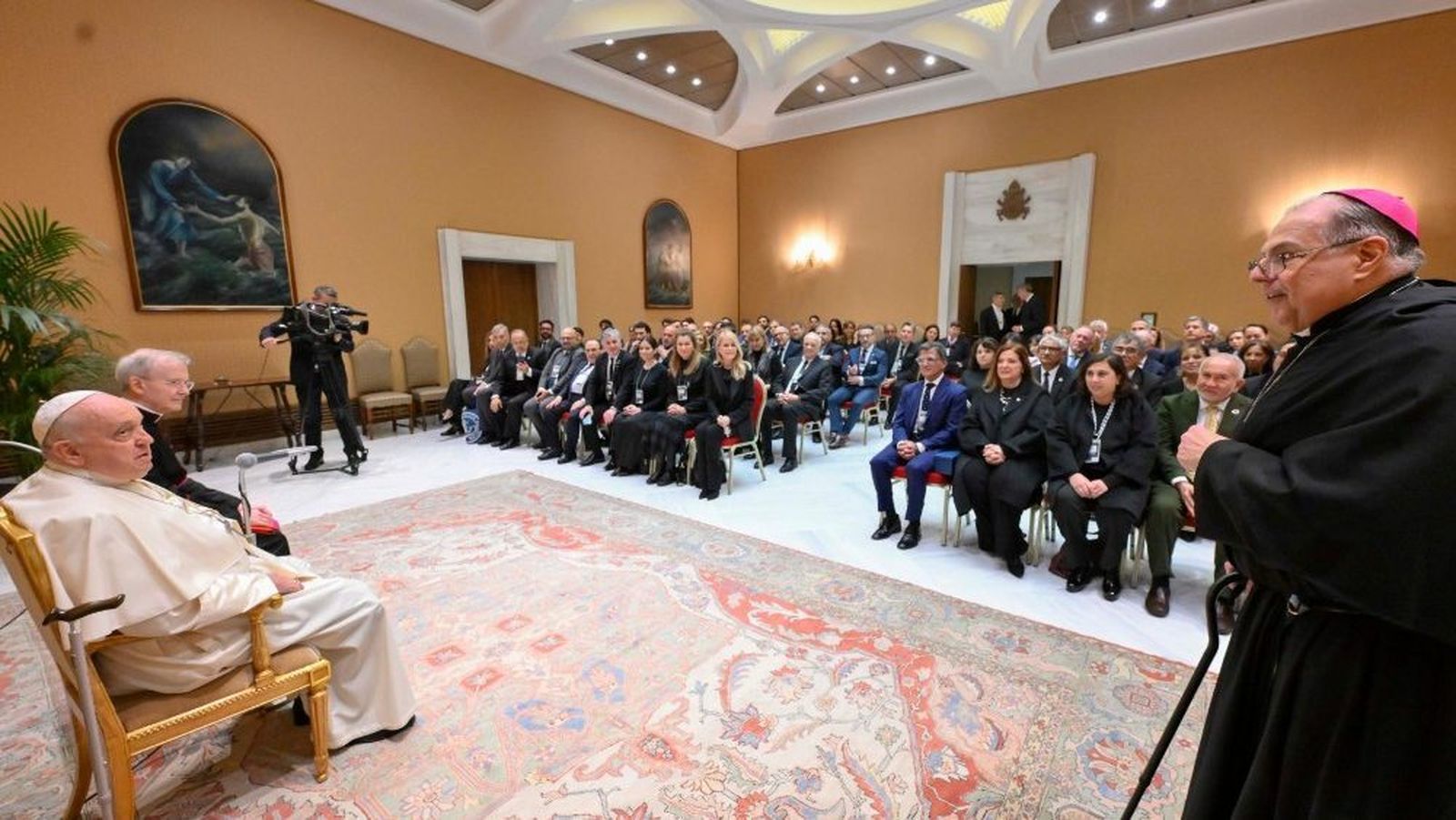El Papa, con los participantes en el seminario de "Ética en la gestión de la Salud"