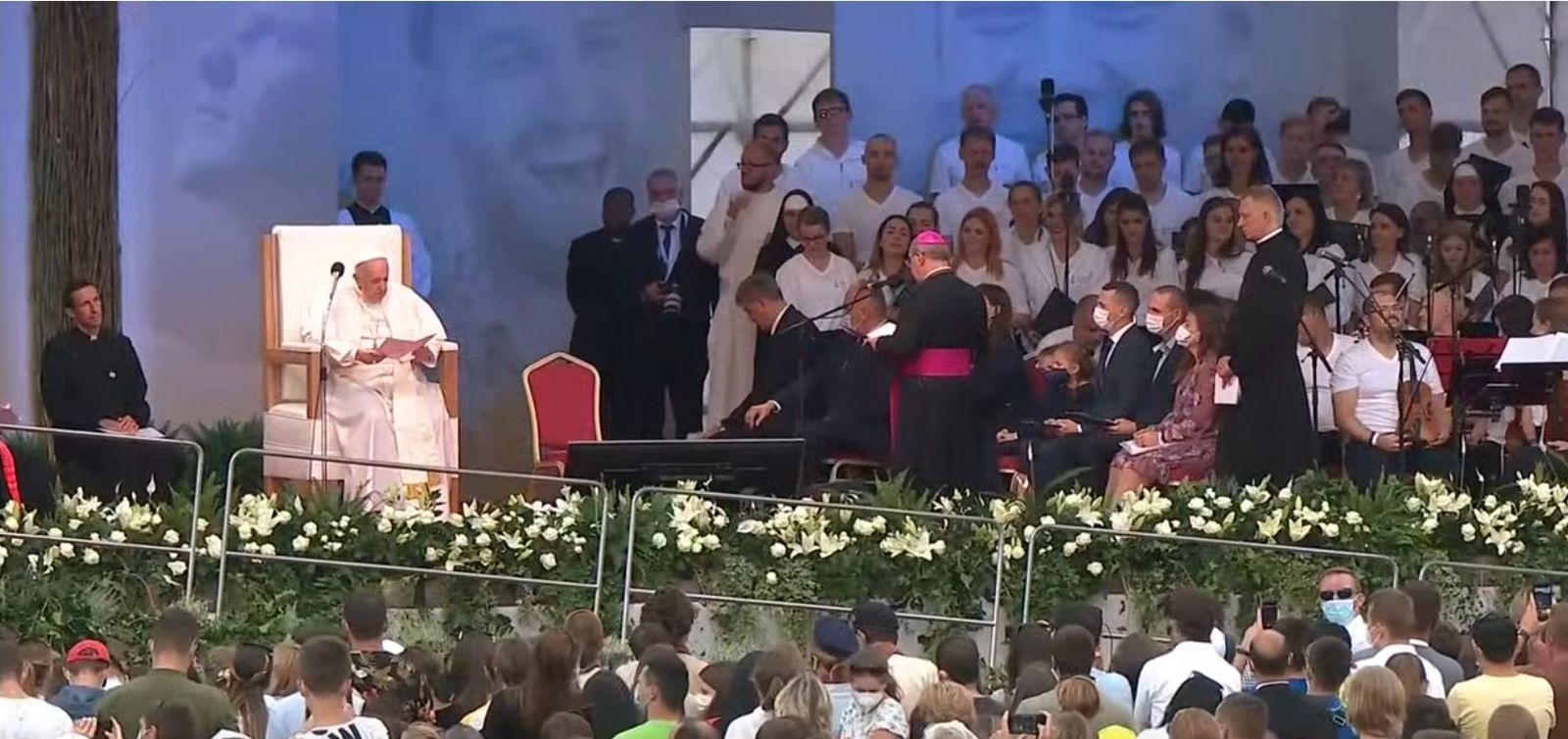 El Papa y monseñor Bernard