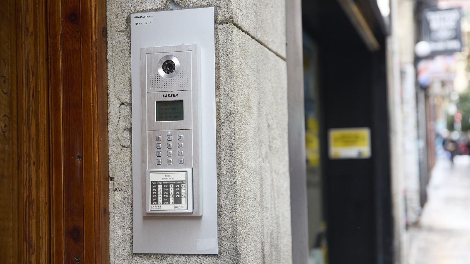 Telefonillo de un bloque de viviendas