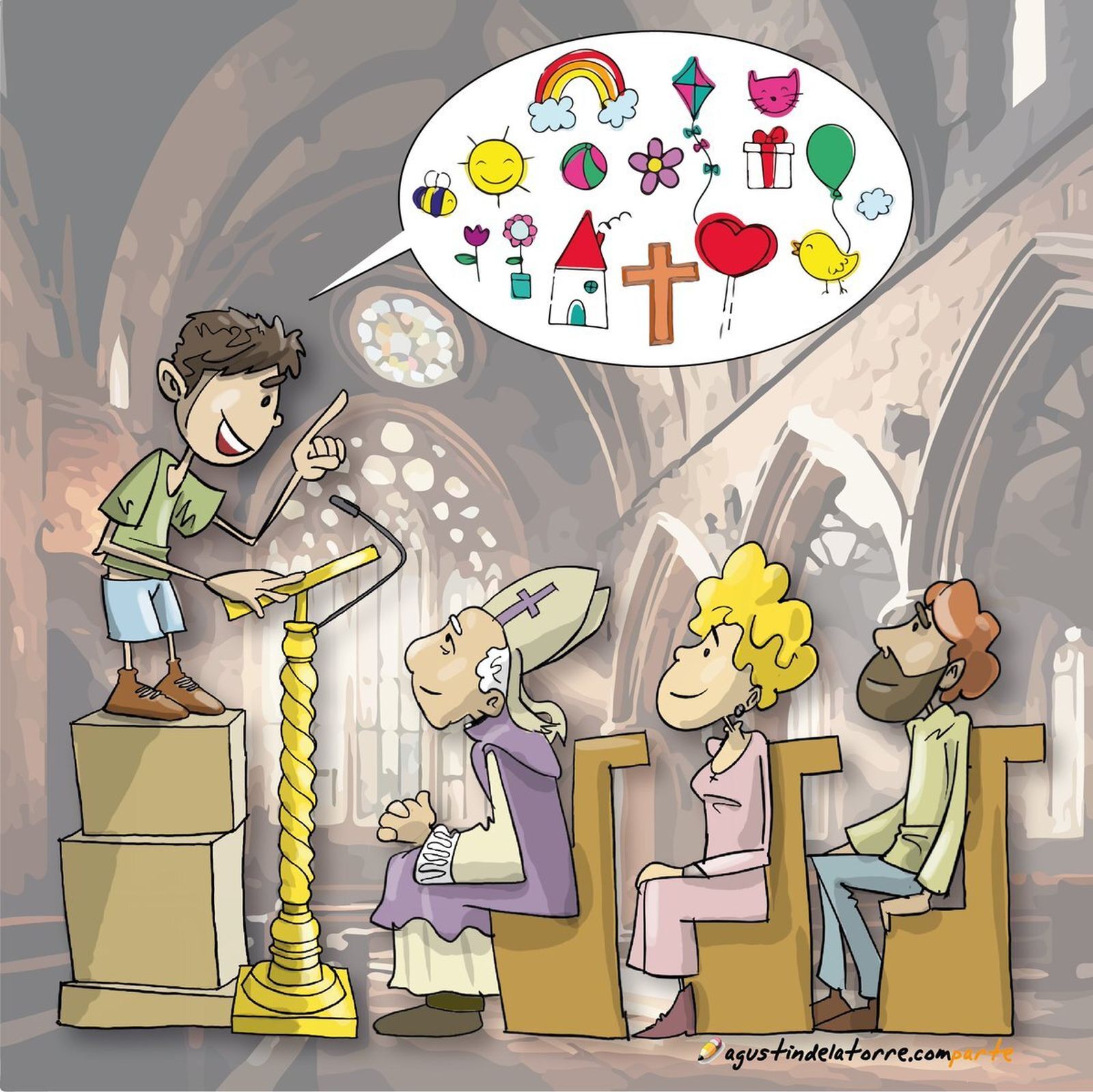 Hoy, en las Iglesias, deberían hablar los niños…