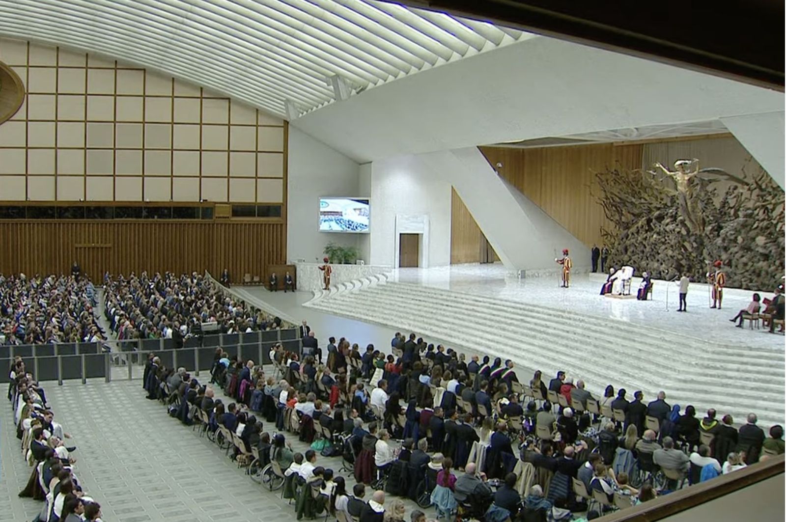 Vista del Aula Pablo VI durante la audiencia general
