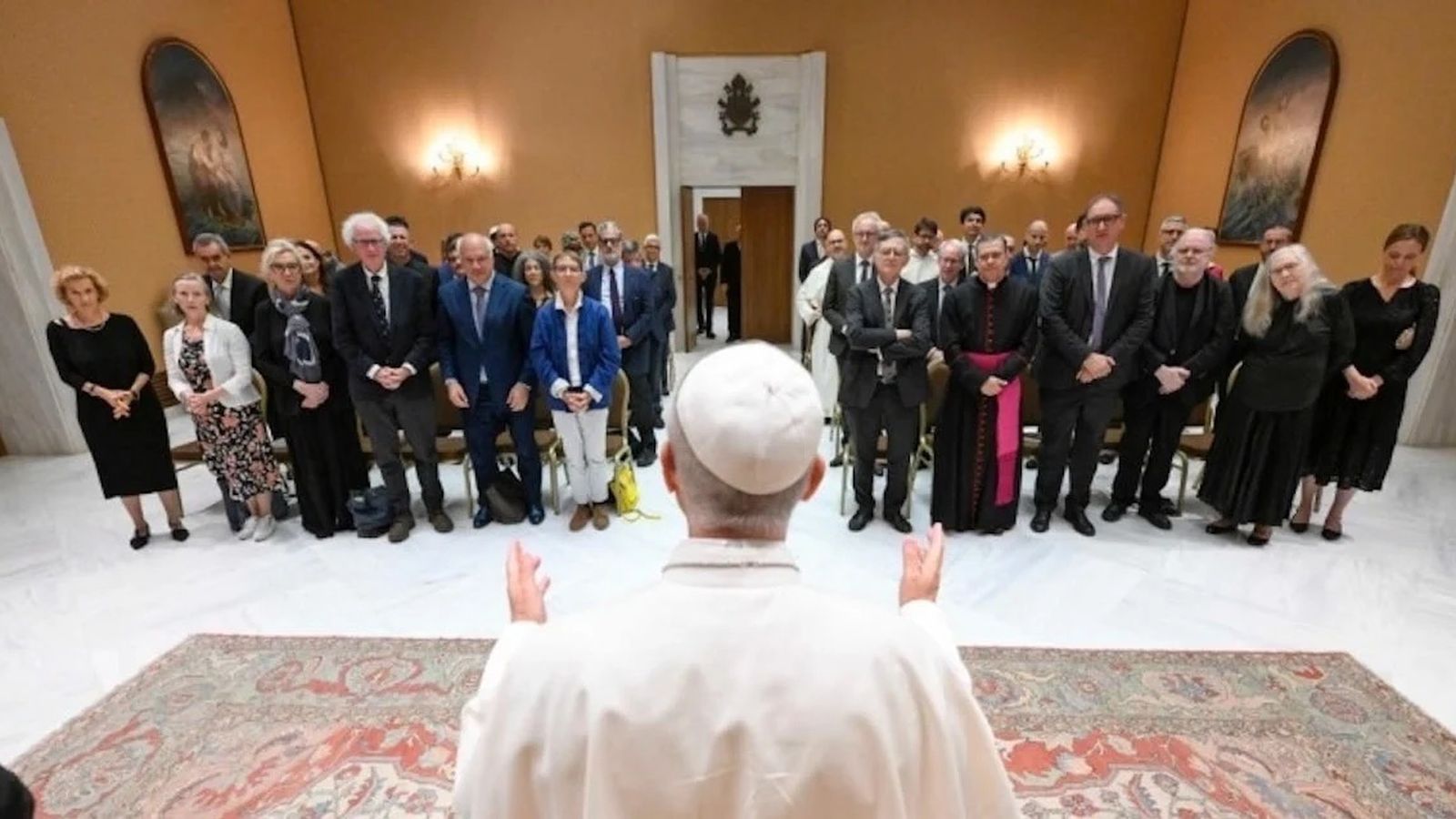 Audiencia del Papa a escritores
