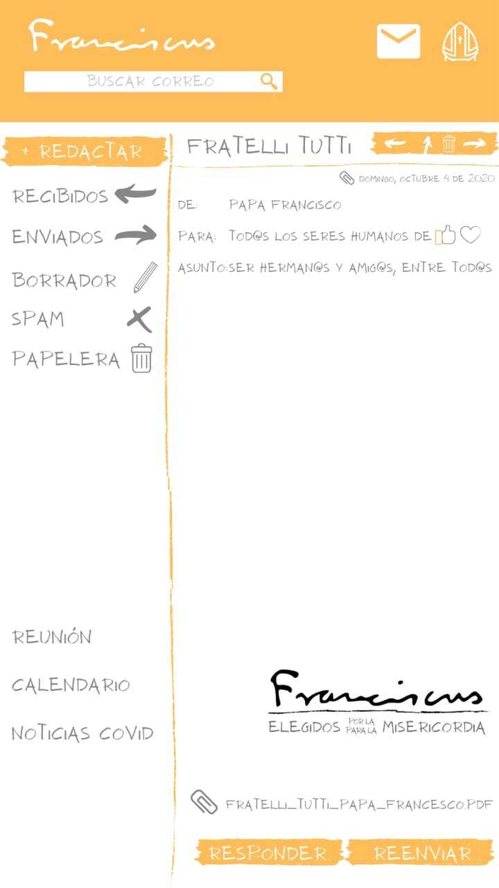 El Papa nos envió un correo