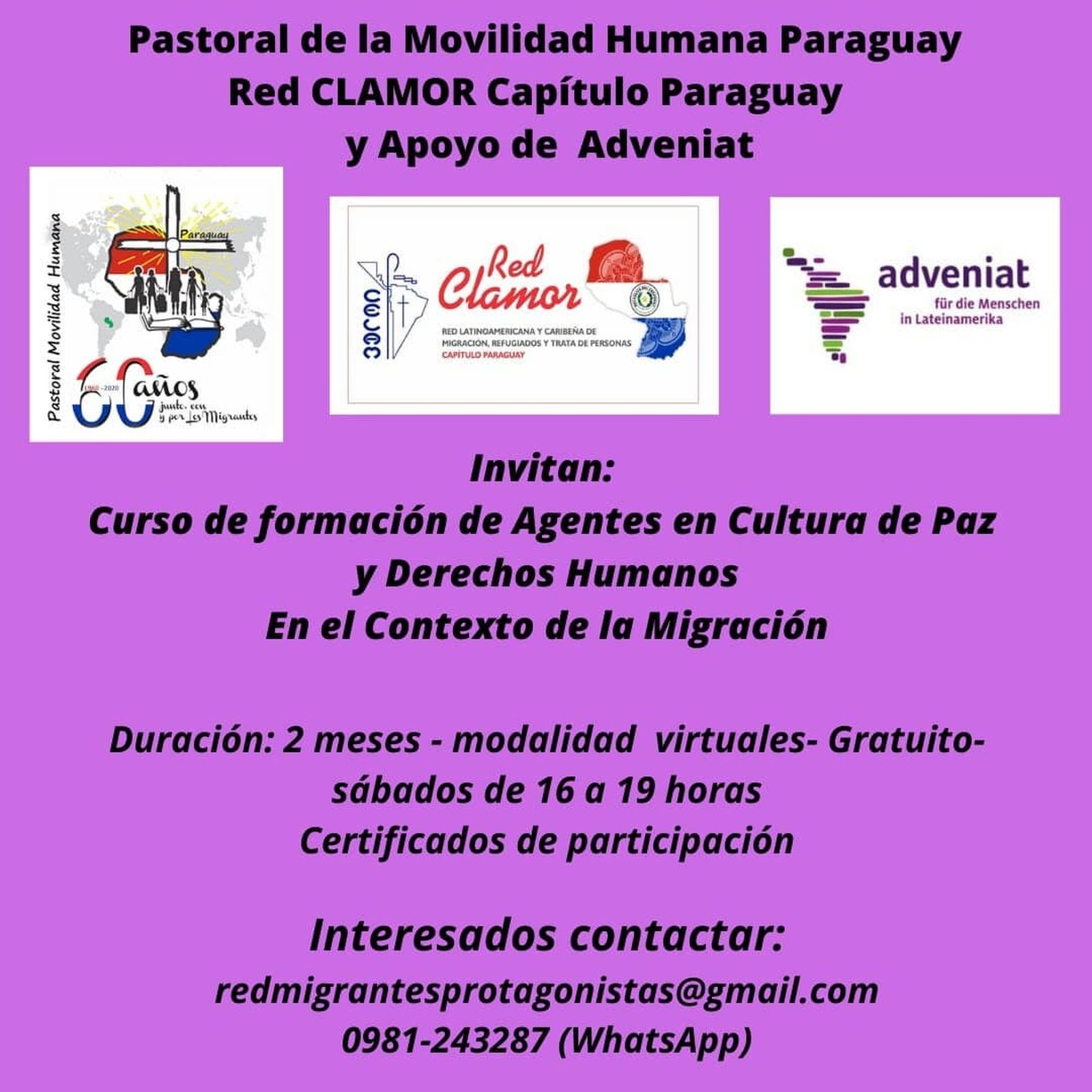 Curso migrantes paraguay