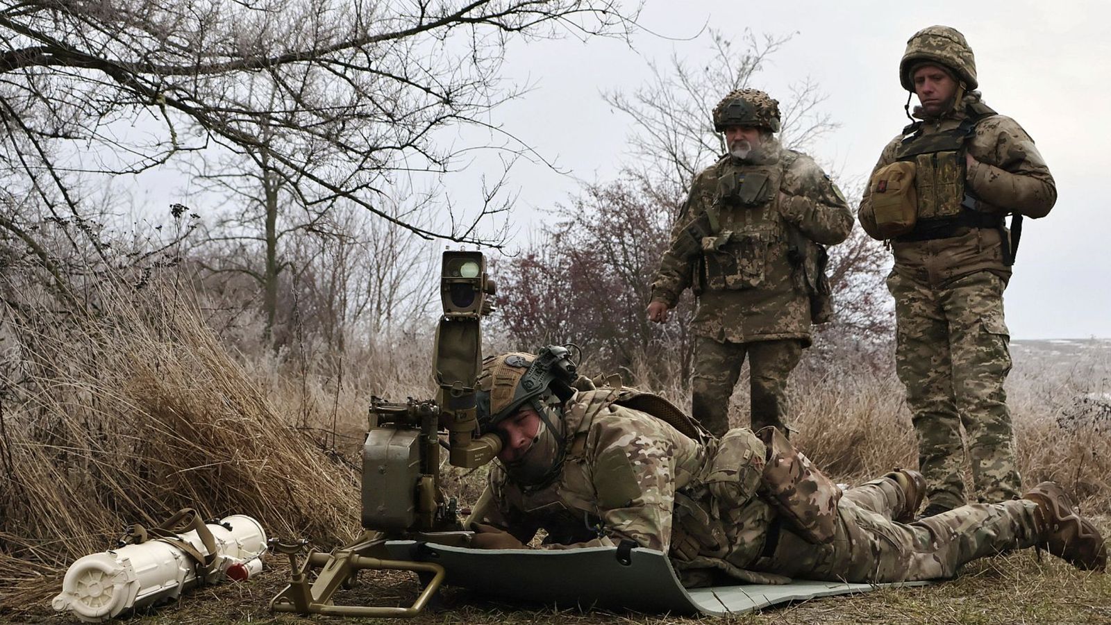 Soldados ucranianos en Zaporiyia