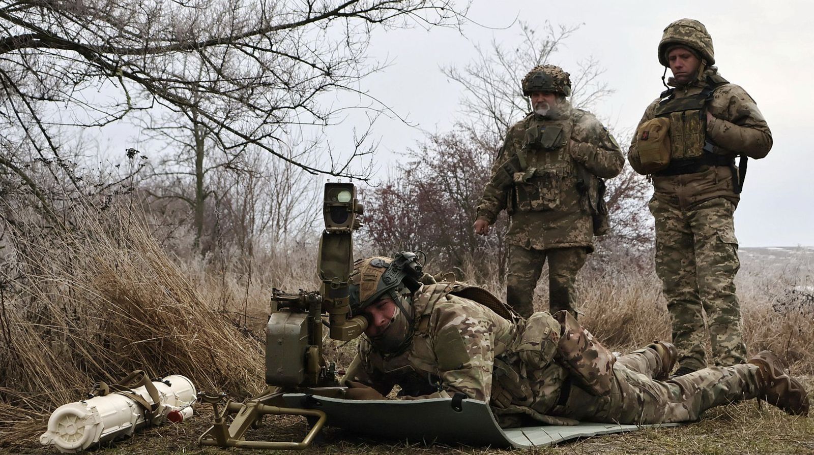 Soldados ucranianos en Zaporiyia