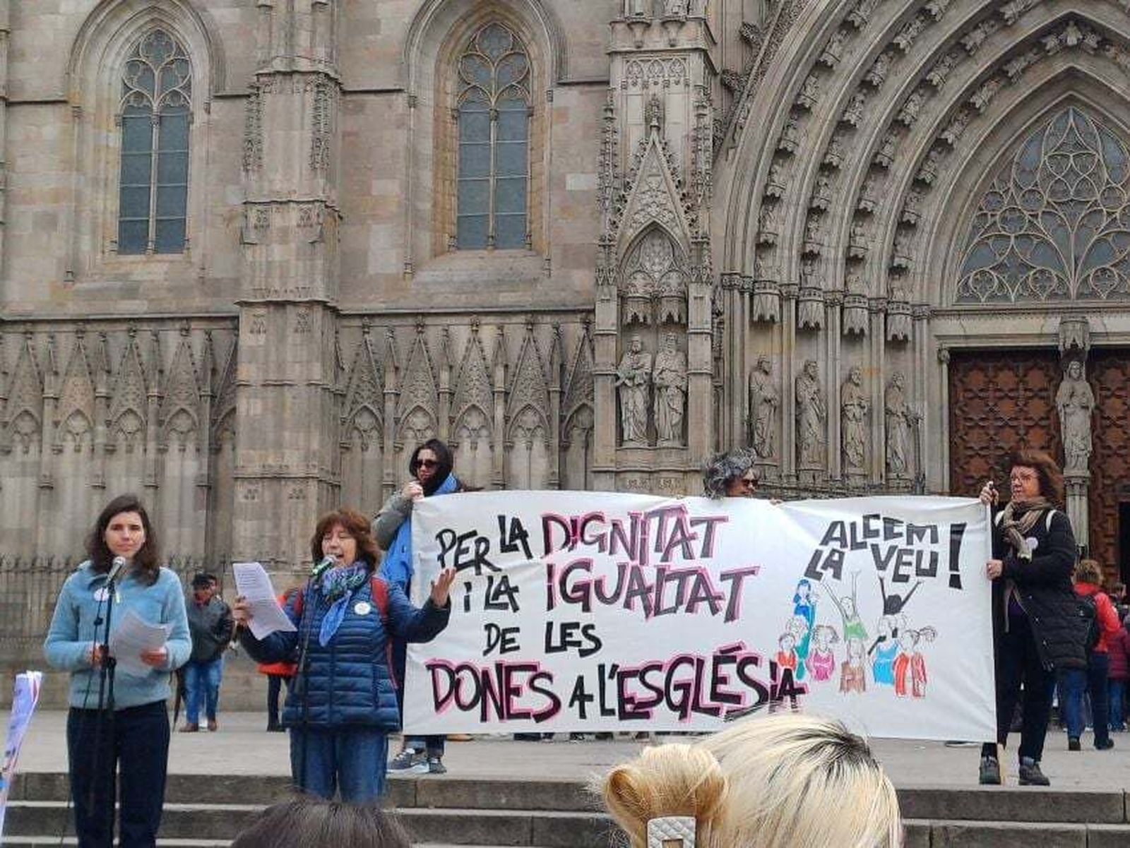 Concentración de Alcemos de la Voz en Barcelona