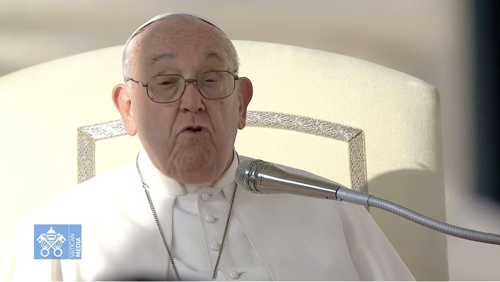 Francisco, en la audiencisa general en la palza de san Pedro