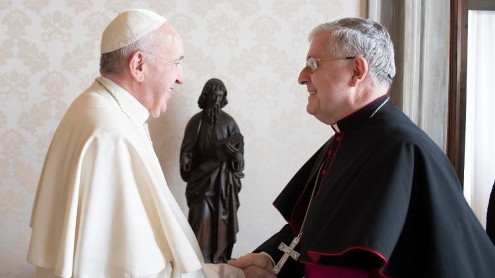 El Papa Francisco con el nuevo Nuncio en Brasil
