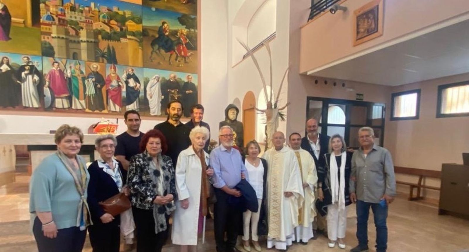 Los fieles, con José Luis Sánchez y el autor Llorens