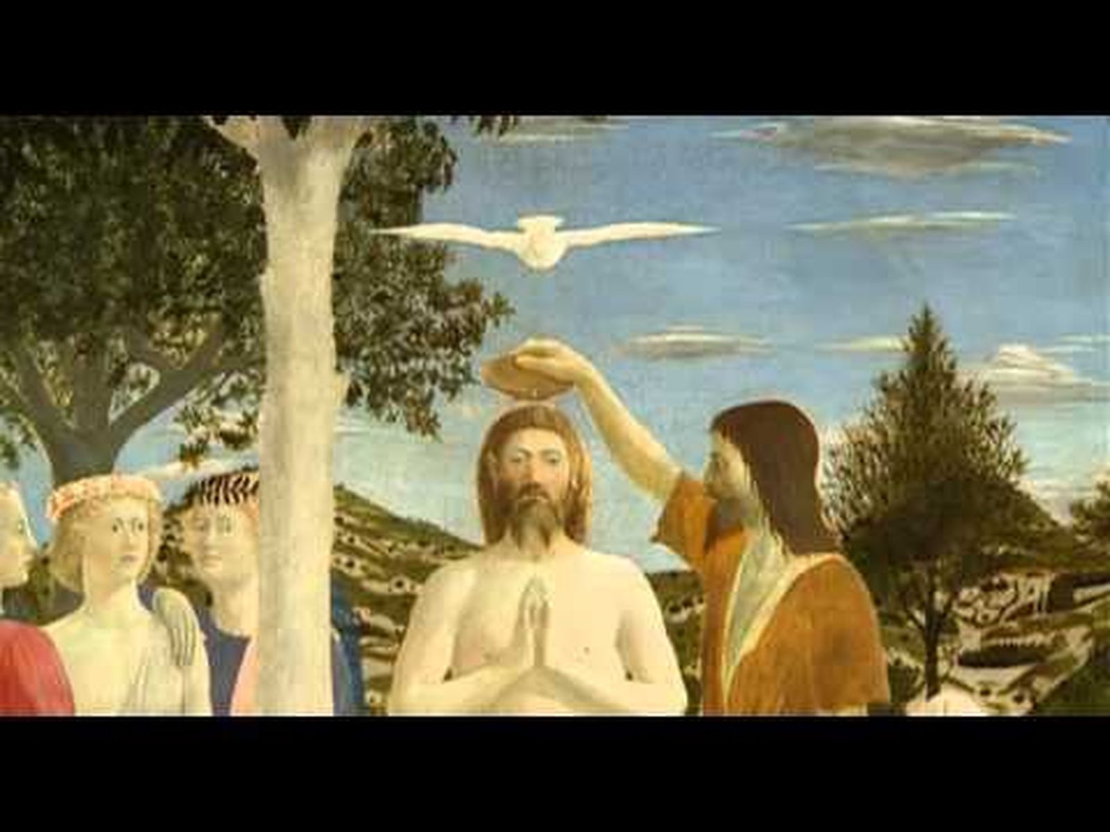 Bautismo de Cristo. Piero della Francesca