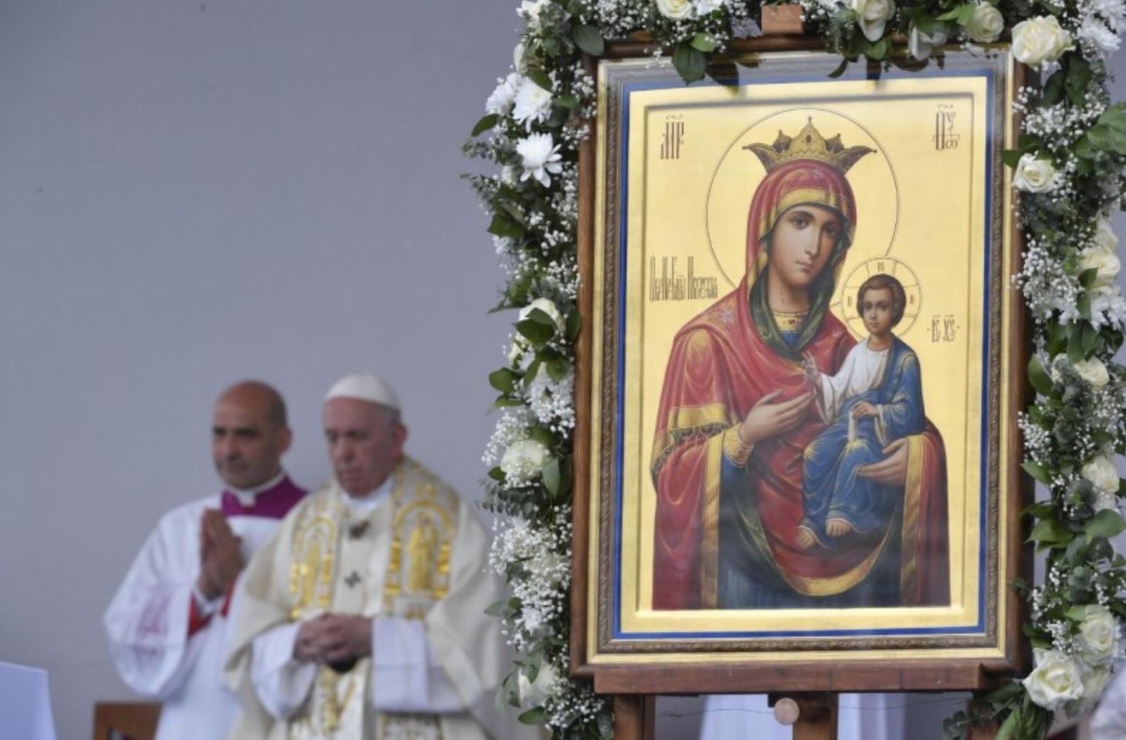 El Papa, en la misa en Sofía