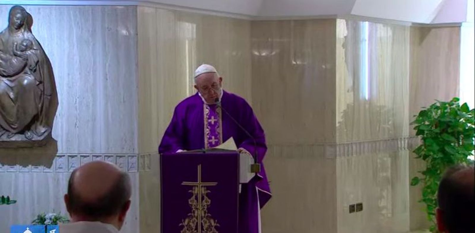 Misa papal en la capilla de Santa Marta