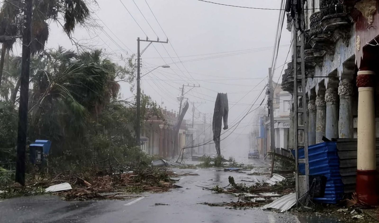 Destrozos del huracán Ian en Cuba