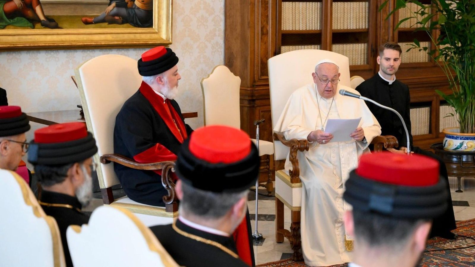 El Papa, con el patriarca asirio