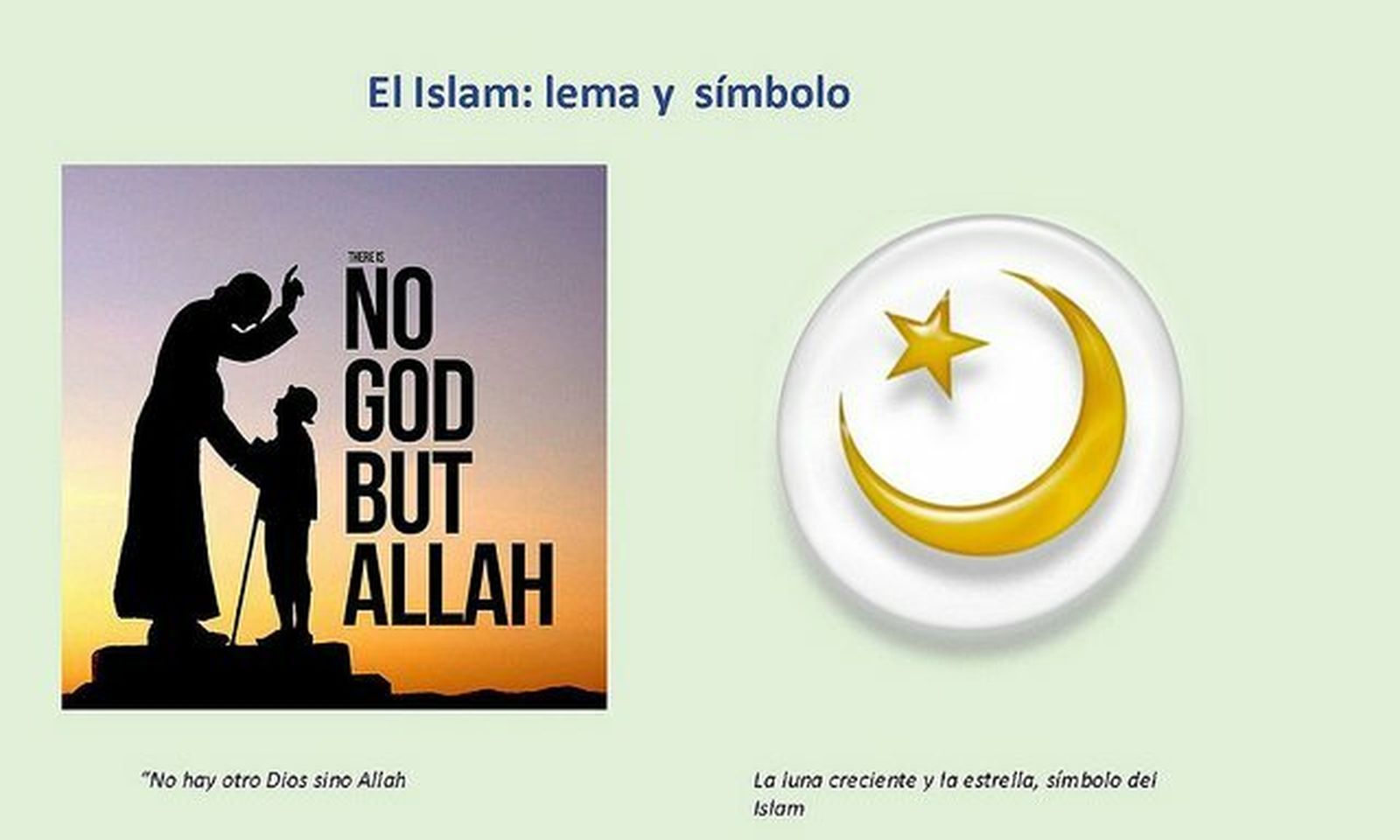 El islam, lema y símbolo