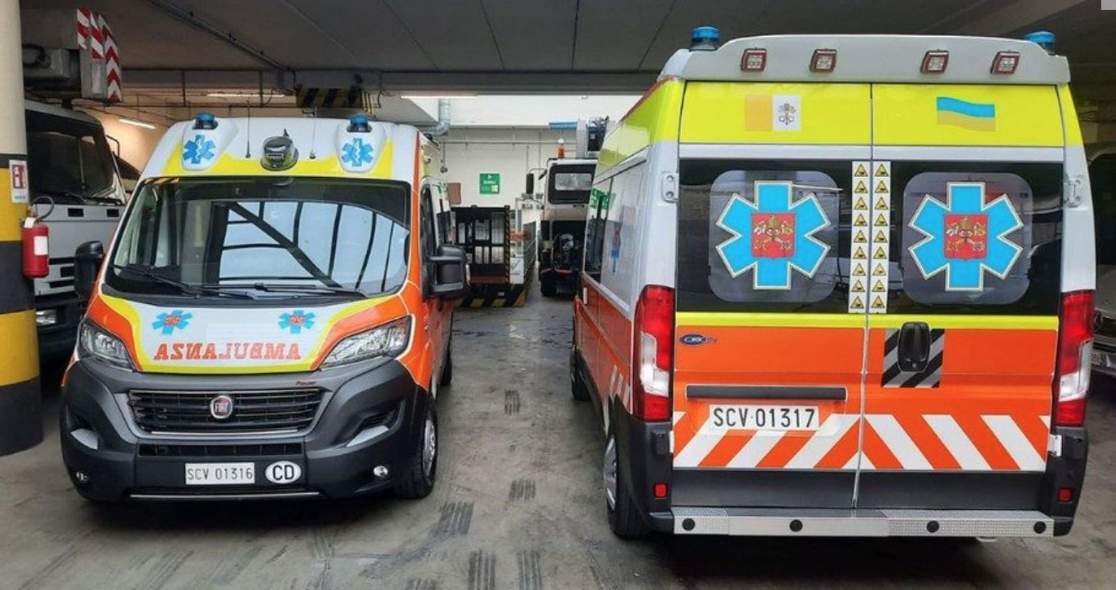 Ambulancias del Papa para Ucrania