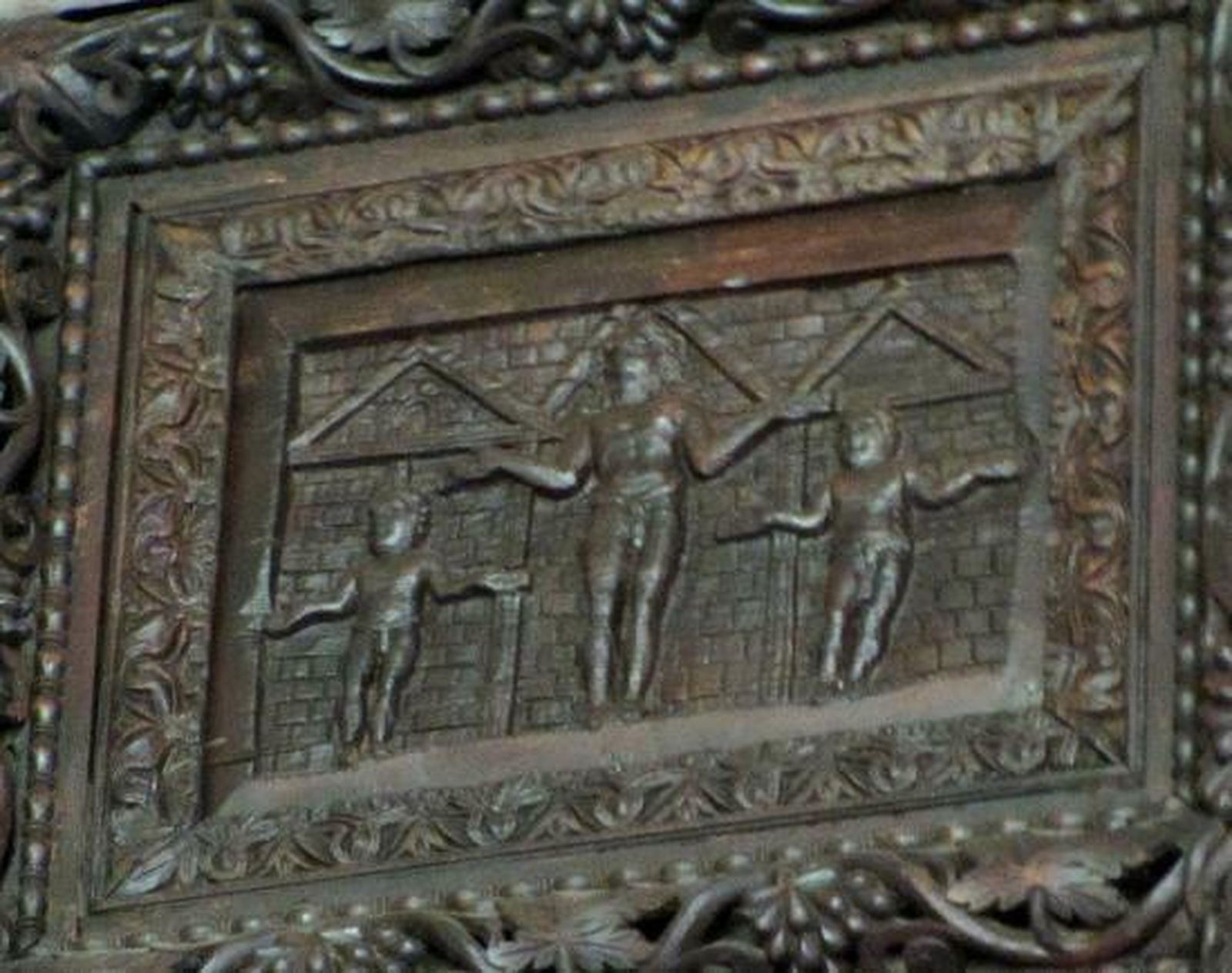 Imagen más antigua tallada de Cristo en la puerta de la Basílica de Santa Sabina