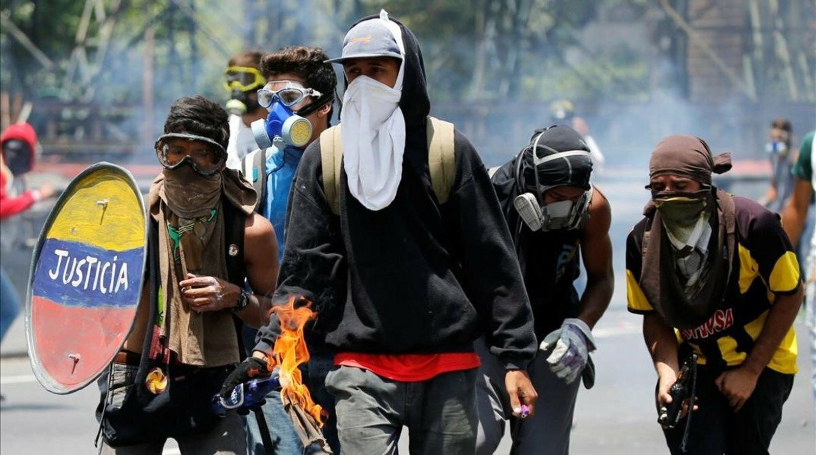 Enfrentamientos en Venezuela