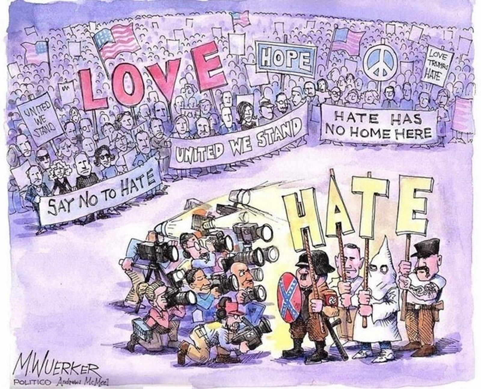 Amor y odio en las calles