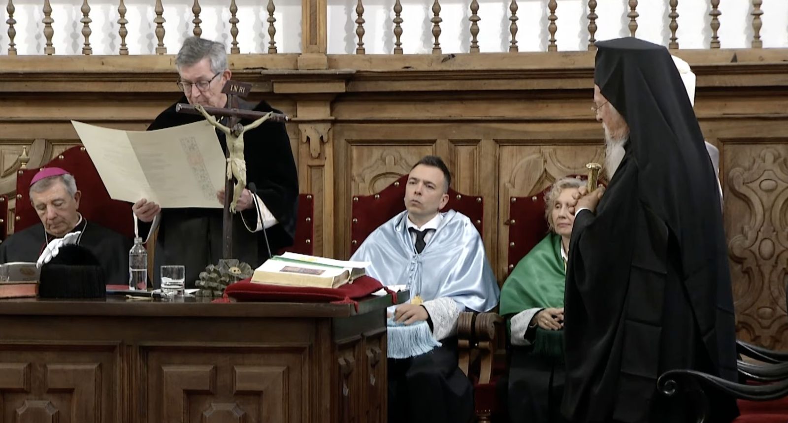 El patriarca Bartolomé, doctor honoris causa por la UPSA