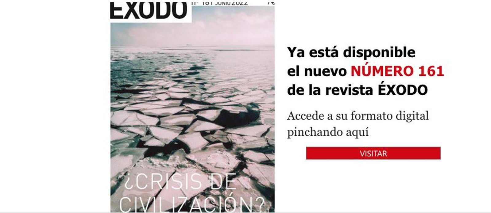 ¿Crisis de civilización?: Revista Éxodo nº 161