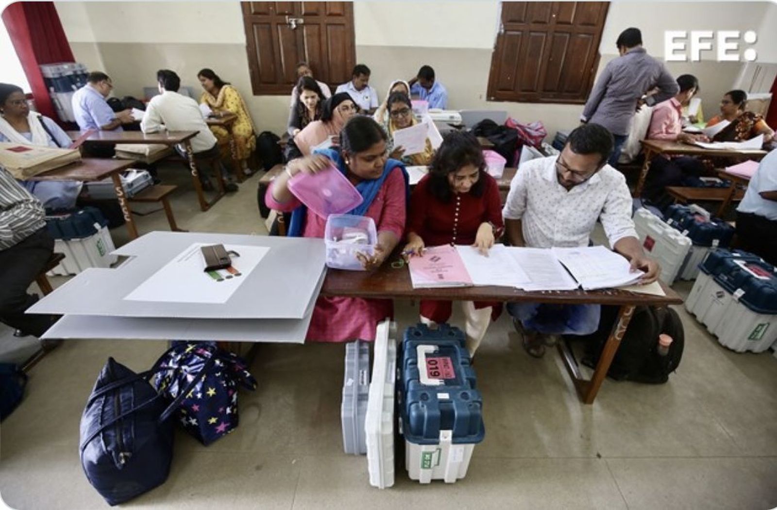 Recuento en unas elecciones en la India