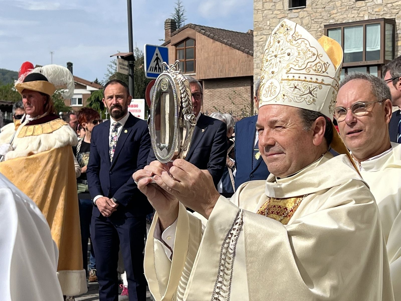 Elizalde, en la procesión de San Prudencio