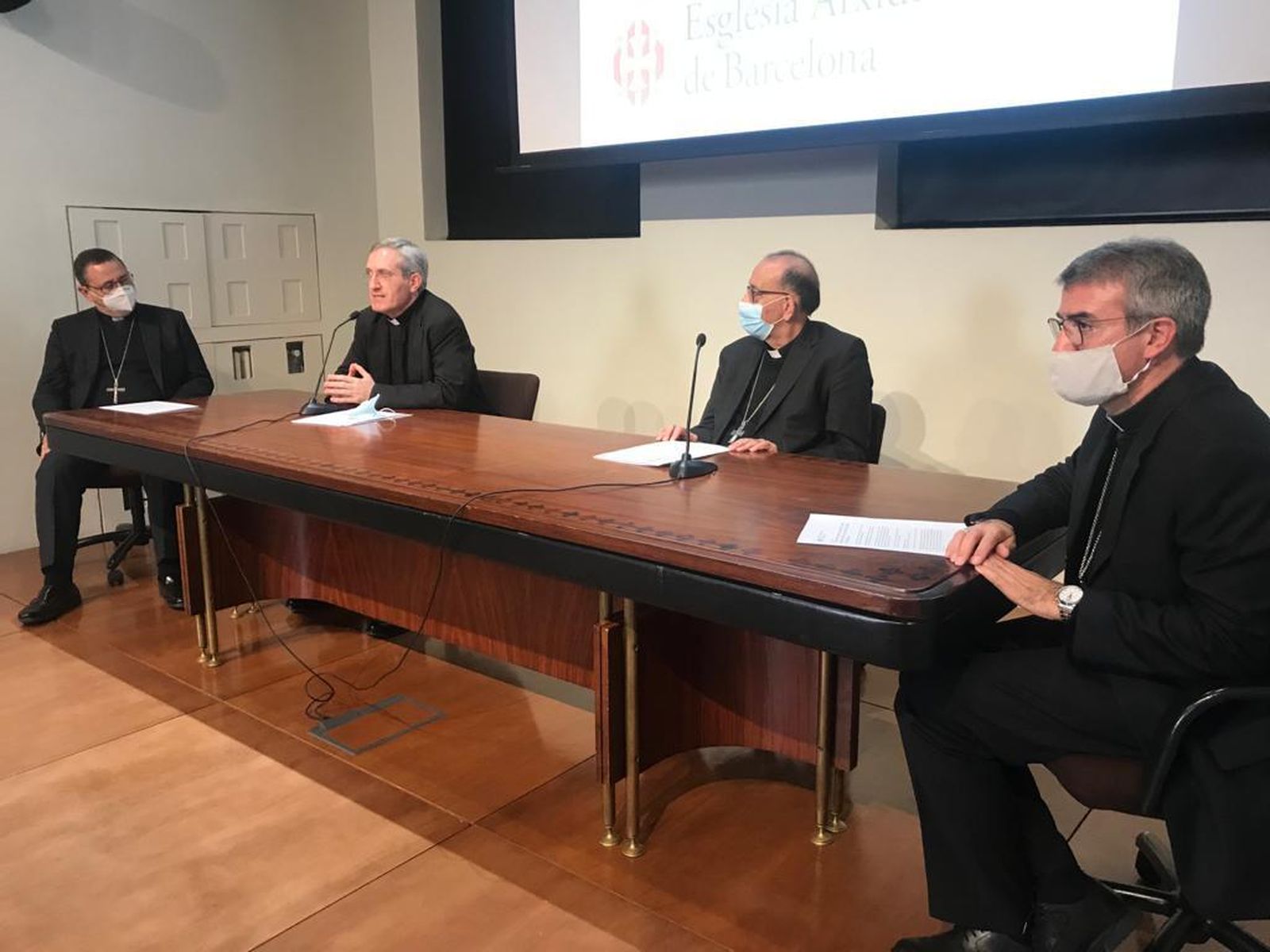 Omella, con el nuevo obispo auxiliar de Barcelona